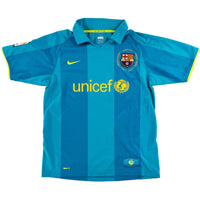 2007-08 Barcelona Uit Shirt - 10/10 - (M) - Oldschool Voetbalshirts