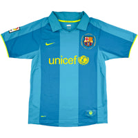 2007-08 Barcelona Uit Shirt Ronaldinho - Oldschool Voetbalshirts