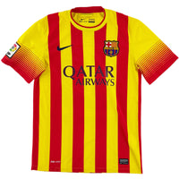 2013-14 Barcelona Uit Shirt Messi - Oldschool Voetbalshirts