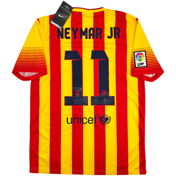 2013-14 Barcelona Uit Shirt Neymar - Oldschool Voetbalshirts
