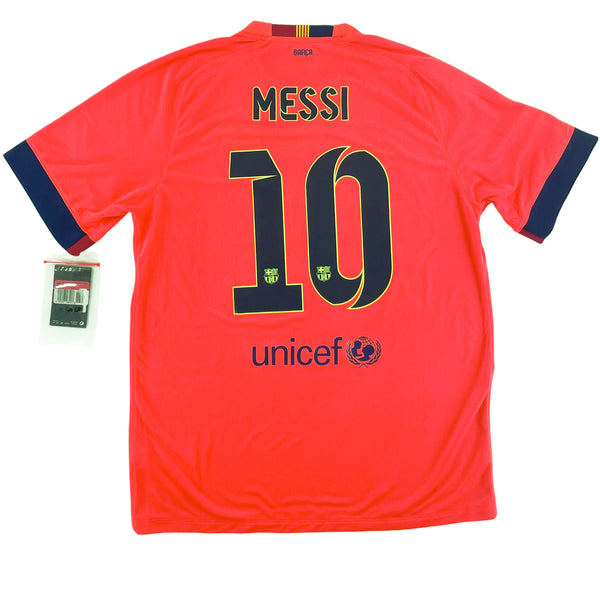 2014-15 Barcelona Uit Shirt Messi - Oldschool Voetbalshirts