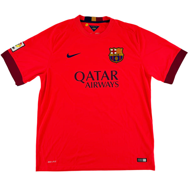 2014-15 Barcelona Uit Shirt Messi - 9/10 - (XL) - Oldschool Voetbalshirts