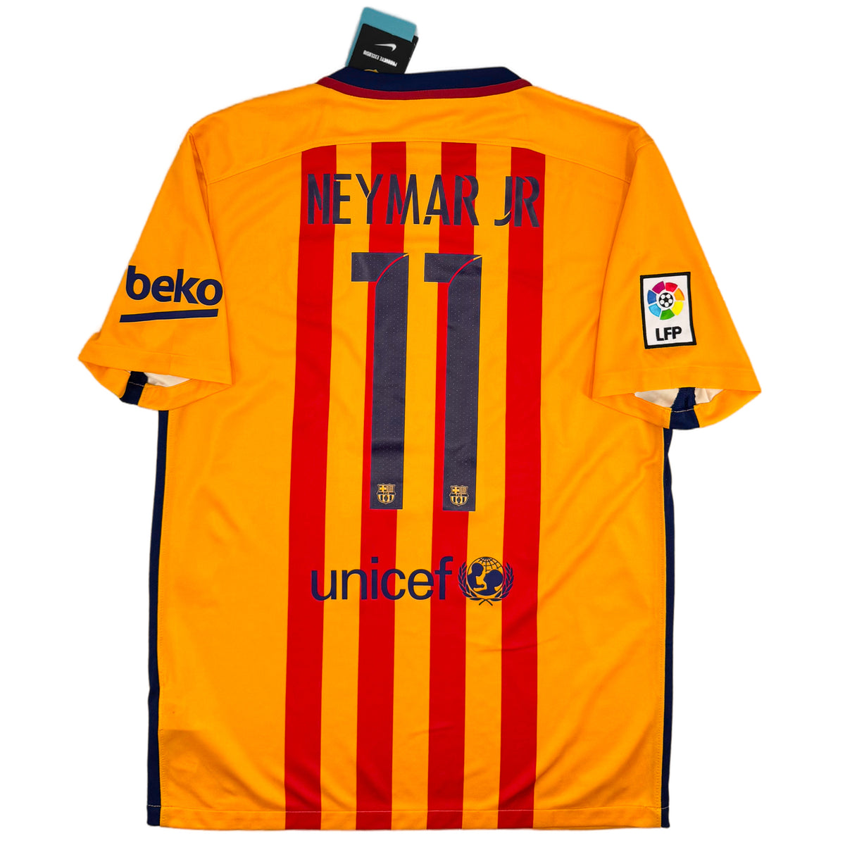 2015-16 Barcelona Uit Shirt Neymar - Oldschool Voetbalshirts
