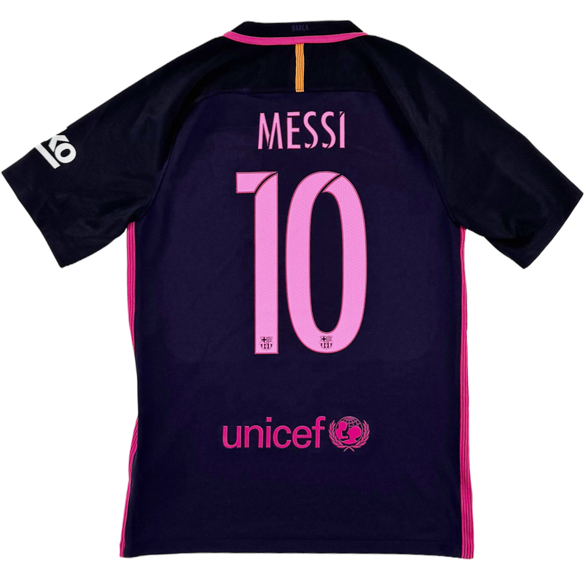 2016-17 Barcelona Uit Shirt Messi - Oldschool Voetbalshirts