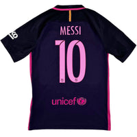 2016-17 Barcelona Uit Shirt Messi - Oldschool Voetbalshirts
