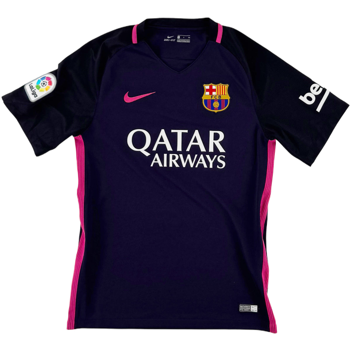 2016-17 Barcelona Uit Shirt Messi - Oldschool Voetbalshirts