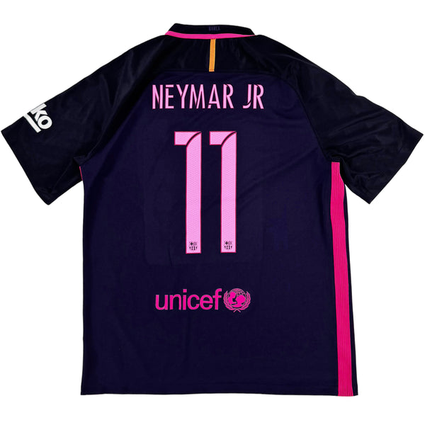 2016-17 Barcelona Uit Shirt Neymar - Oldschool Voetbalshirts