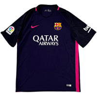 2016-17 Barcelona Uit Shirt Neymar - Oldschool Voetbalshirts