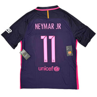 2016-17 Barcelona Uit Shirt Neymar - Oldschool Voetbalshirts