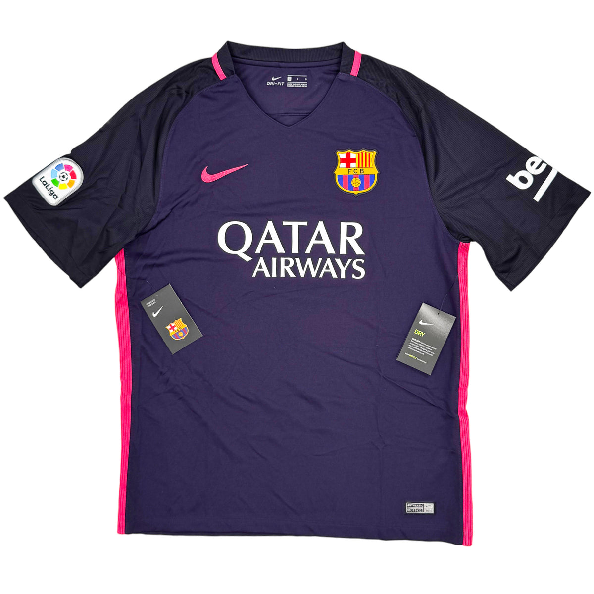2016-17 Barcelona Uit Shirt Neymar - Oldschool Voetbalshirts