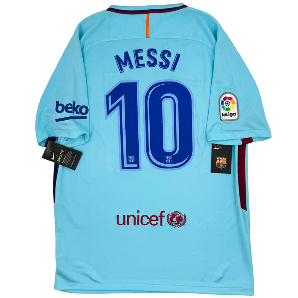 2017-18 Barcelona Uit Shirt Messi - Oldschool Voetbalshirts