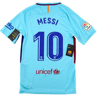 2017-18 Barcelona Uit Shirt Messi - Oldschool Voetbalshirts