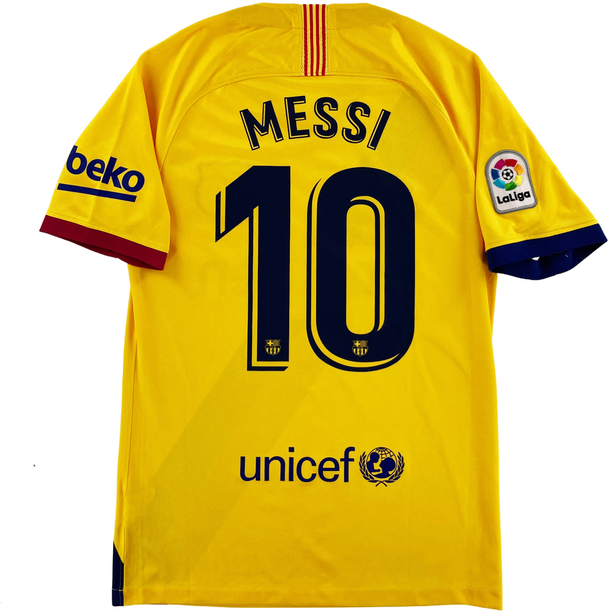 2019-20 Barcelona Uit Shirt Messi - Oldschool Voetbalshirts