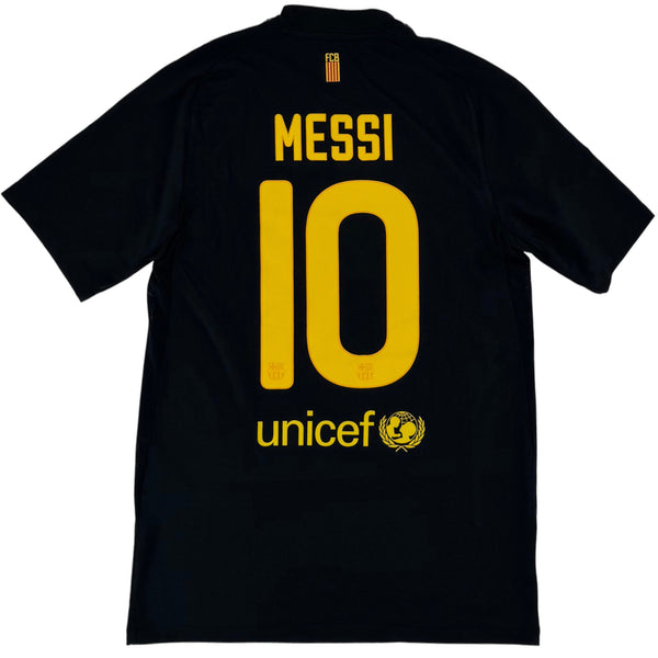 2011-12 Barcelona Uit Shirt Messi #10 - 9/10 - (S) - Oldschool Voetbalshirts