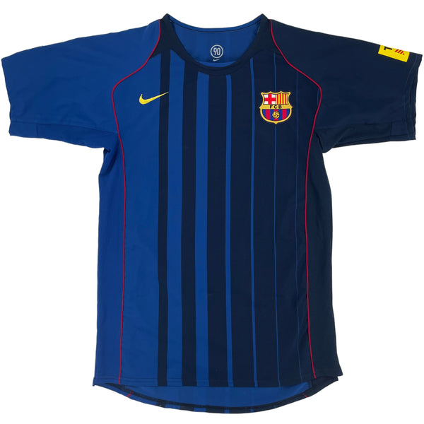2004-05 Barcelona Uit Shirt Ronaldinho #10 - 10/10 - (XL) - Oldschool Voetbalshirts