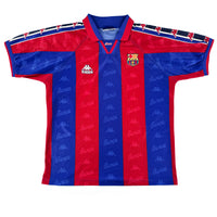 1995-97 Barcelona Thuis Shirt - 8/10 - (L) - Oldschool Voetbalshirts
