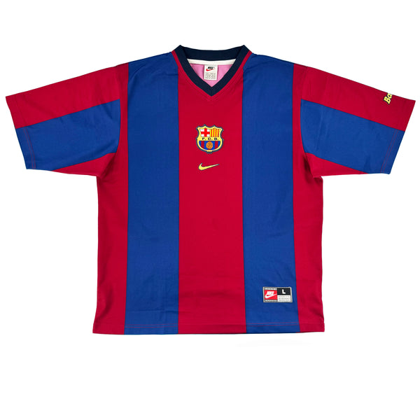 1998-99 Barcelona Thuis Shirt - 8/10 - (L) - Oldschool Voetbalshirts