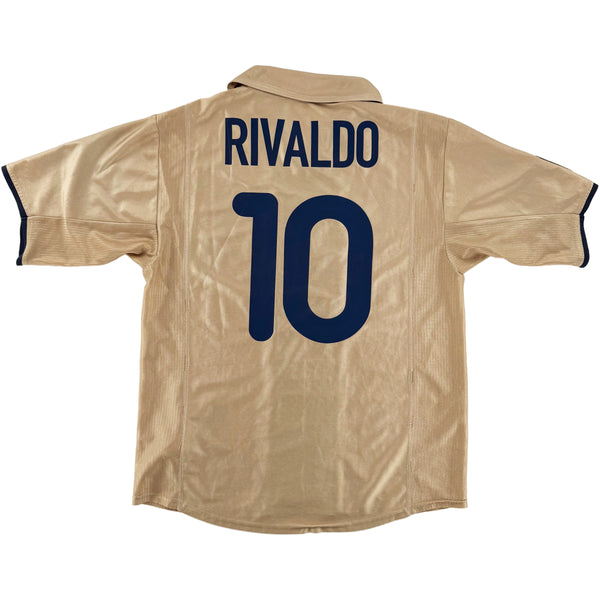 2001-03 Barcelona Uit Shirt Rivaldo - Oldschool Voetbalshirts