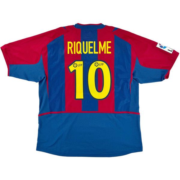 2002-03 Barcelona Thuis Shirt Riquelme - Oldschool Voetbalshirts