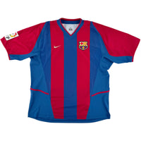2002-03 Barcelona Thuis Shirt Riquelme - Oldschool Voetbalshirts