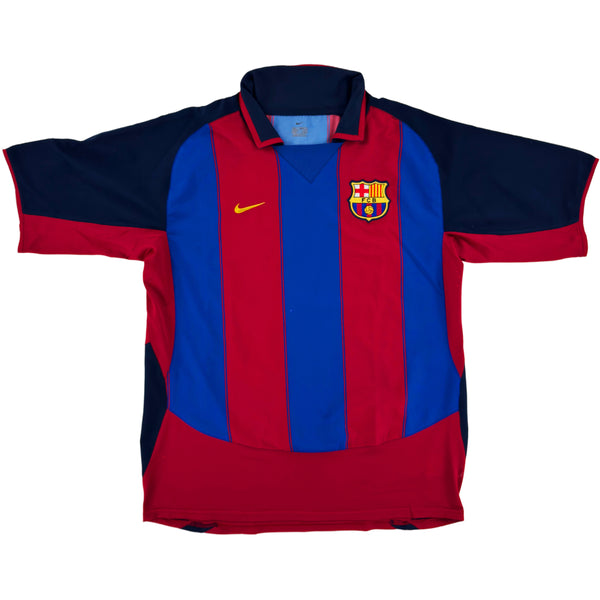 2003-04 Barcelona Thuis Shirt Ronaldinho - Oldschool Voetbalshirts