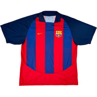 2003-04 Barcelona Thuis Shirt Ronaldinho