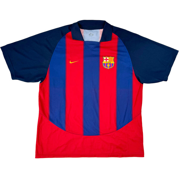 2003-04 Barcelona Thuis Shirt Ronaldinho - Oldschool Voetbalshirts