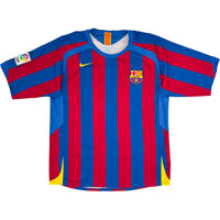 2005-06 Barcelona Thuis Shirt Messi - Oldschool Voetbalshirts