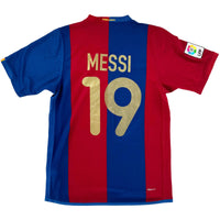 2006-07 Barcelona Thuis Shirt Messi - Oldschool Voetbalshirts