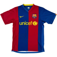 2006-07 Barcelona Thuis Shirt Messi - Oldschool Voetbalshirts
