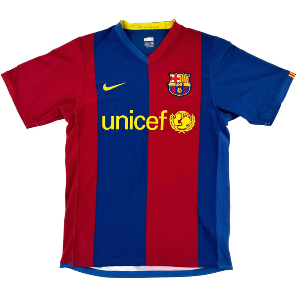2006-07 Barcelona Thuis Shirt Messi - Oldschool Voetbalshirts