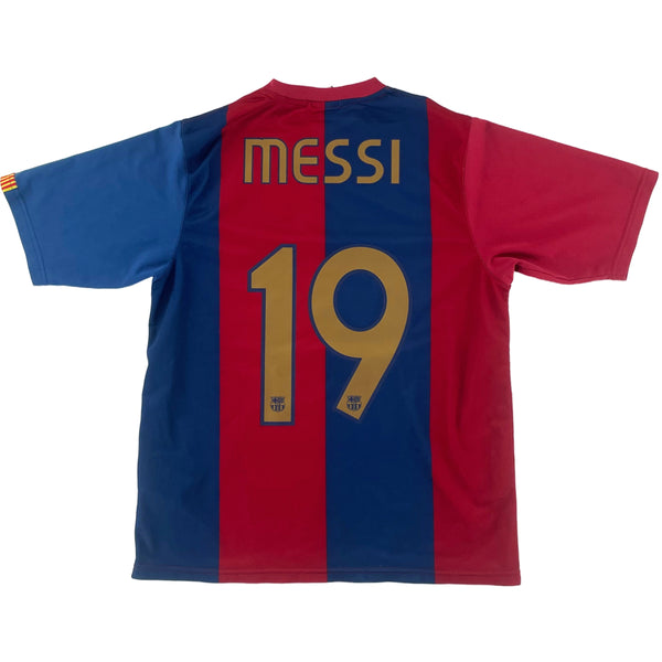 2006-07 Barcelona Thuis Shirt Messi - Oldschool Voetbalshirts