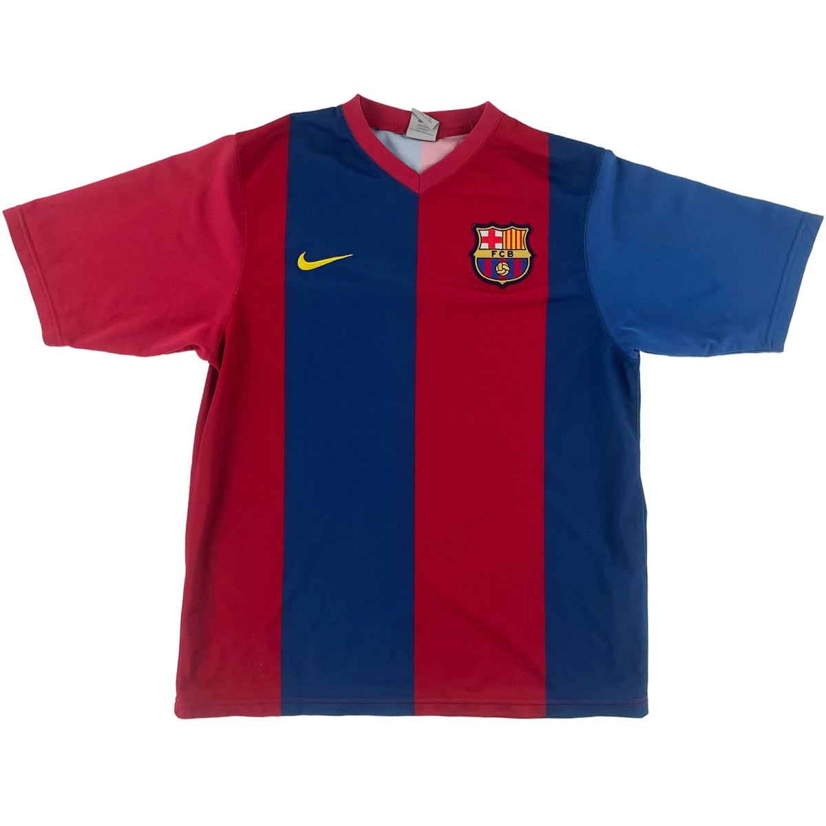 2006-07 Barcelona Thuis Shirt Messi - Oldschool Voetbalshirts