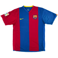 2006-07 Barcelona Thuis Shirt - 8/10 - (M) - Oldschool Voetbalshirts