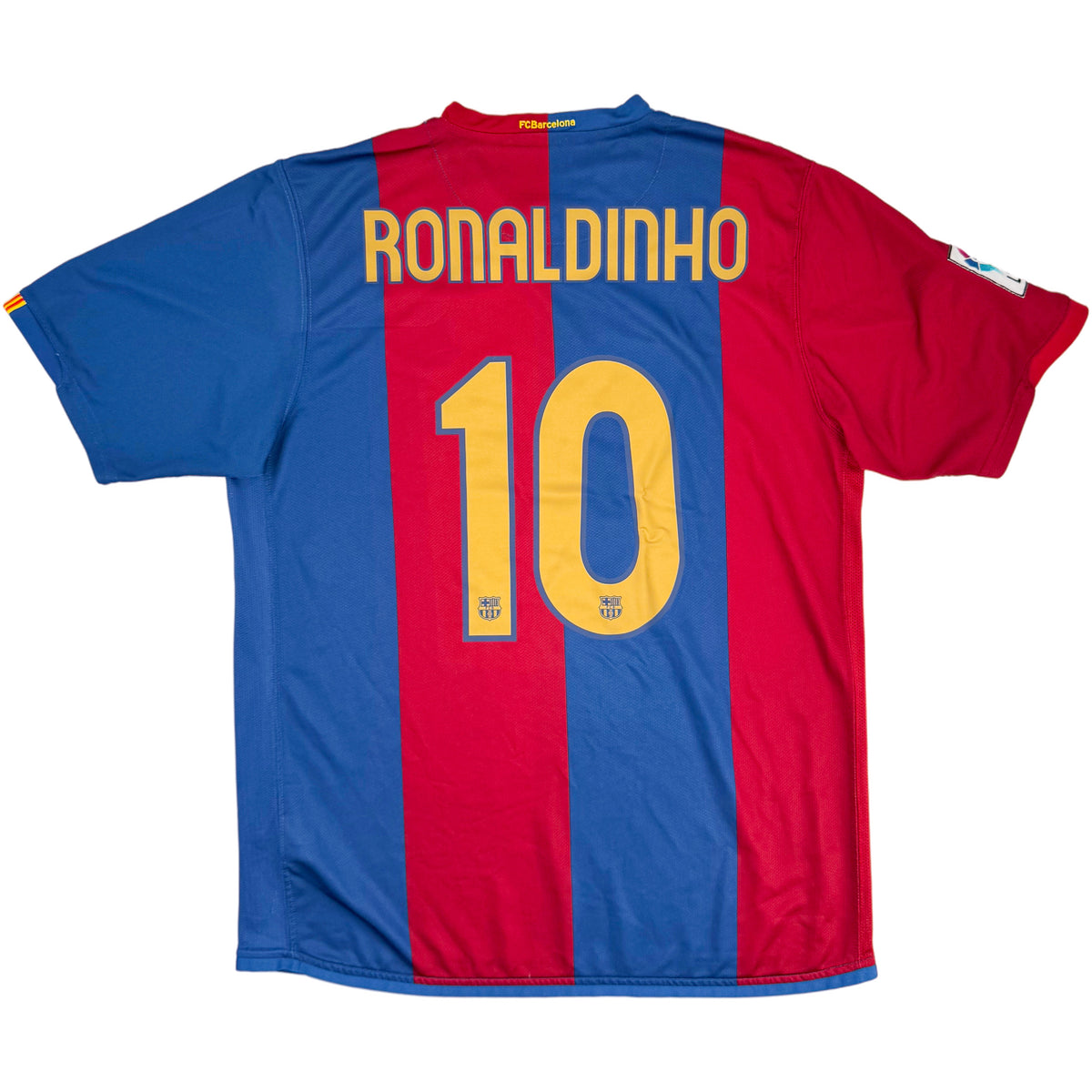 2006-07 Barcelona Thuis Shirt Ronaldinho - Oldschool Voetbalshirts