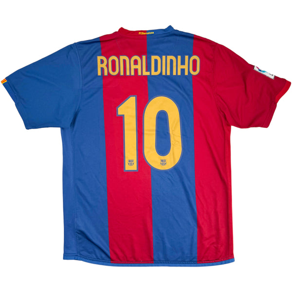 2006-07 Barcelona Thuis Shirt Ronaldinho - Oldschool Voetbalshirts