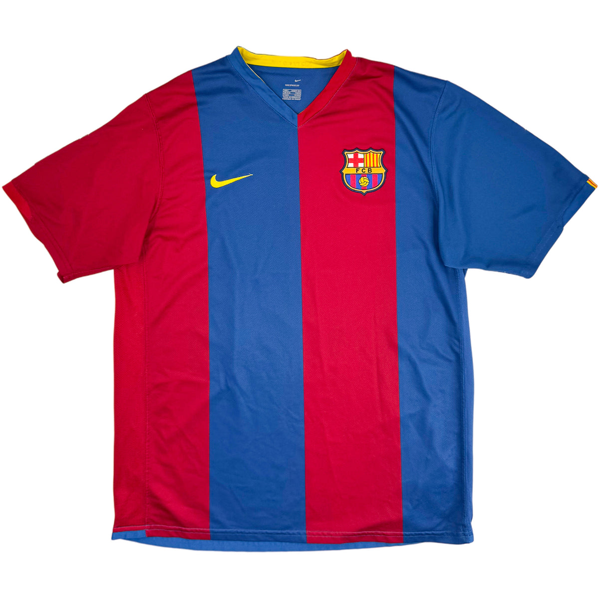 2006-07 Barcelona Thuis Shirt Ronaldinho - Oldschool Voetbalshirts