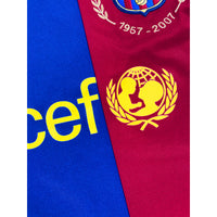 2007-08 Barcelona Thuis Shirt Ronaldinho - Oldschool Voetbalshirts