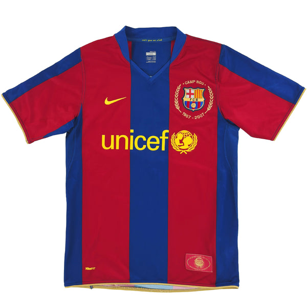 2007-08 Barcelona Thuis Shirt Ronaldinho - Oldschool Voetbalshirts