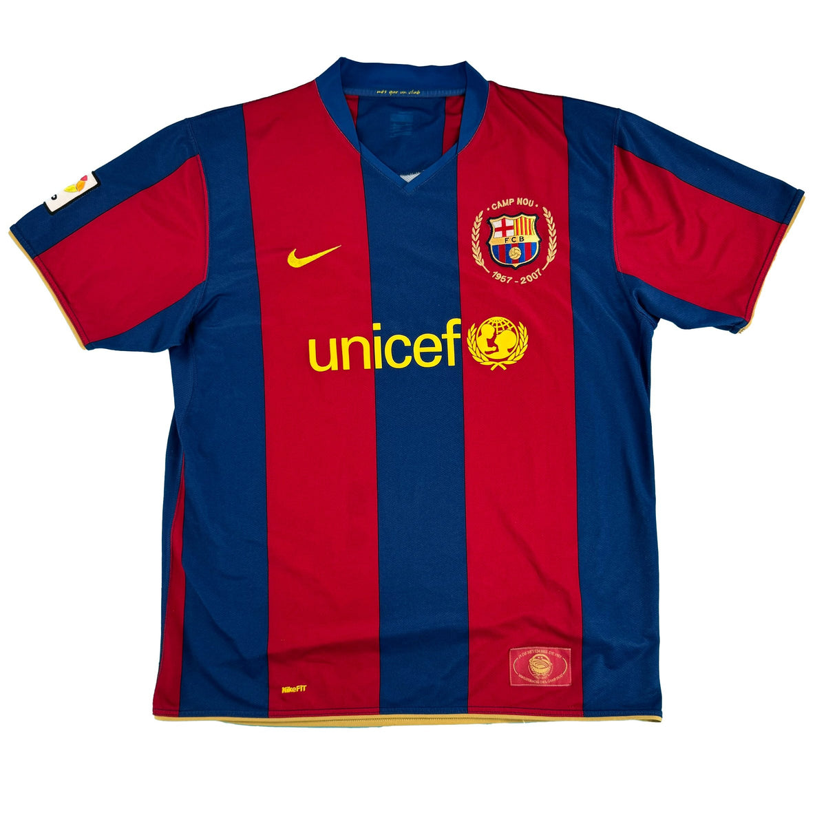 Barcelona - Home Shirt - 2007/08 - Size XL - 8/10