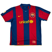 Barcelona - Home Shirt - 2007/08 - Size XL - 8/10