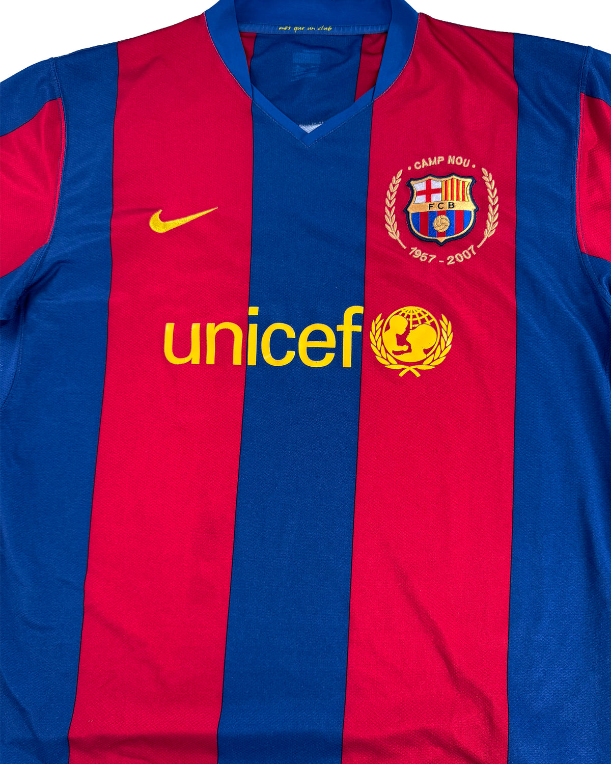Barcelona - Home Shirt - 2007/08 - Size XL - 8/10