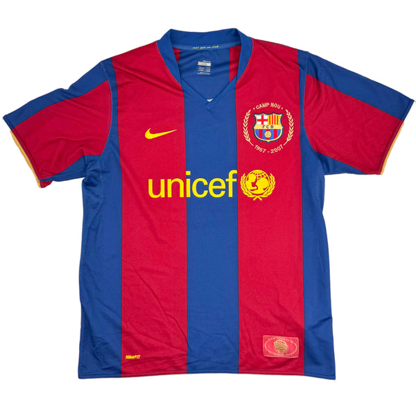 2007-08 Barcelona Thuis Shirt Ronaldinho - Oldschool Voetbalshirts