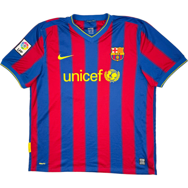 2009-10 Barcelona Thuis Shirt Messi - Oldschool Voetbalshirts
