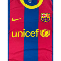 2010-11 Barcelona Thuis Shirt Messi - Oldschool Voetbalshirts