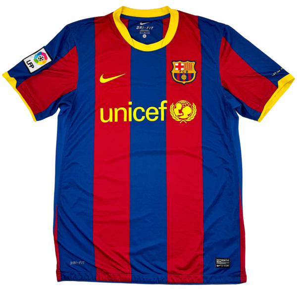 2010-11 Barcelona Thuis Shirt Messi - Oldschool Voetbalshirts
