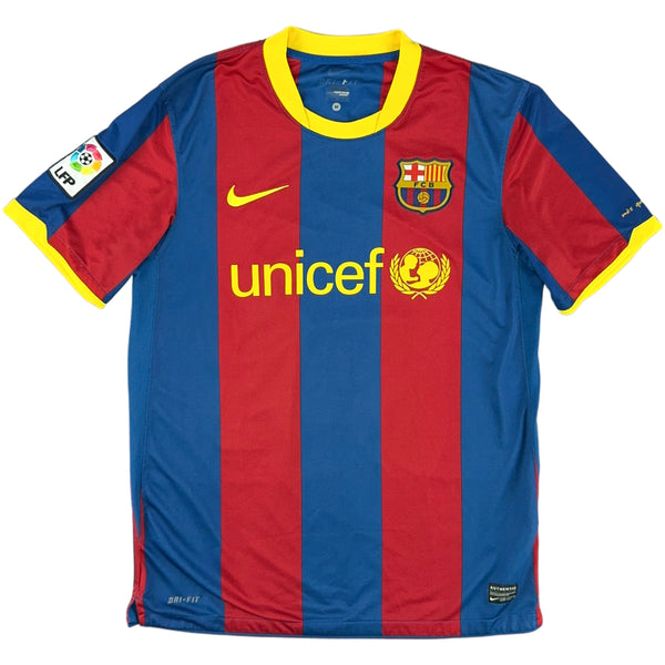 2010-11 Barcelona Thuis Shirt Messi - Oldschool Voetbalshirts
