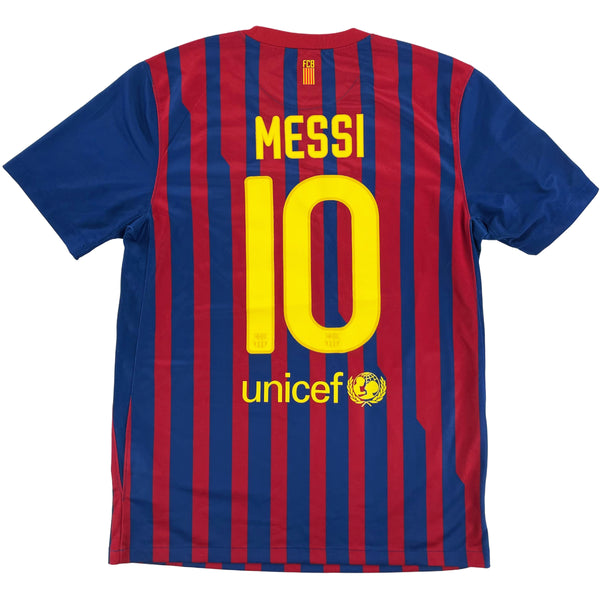 2011-12 Barcelona Thuis Shirt Messi - Oldschool Voetbalshirts