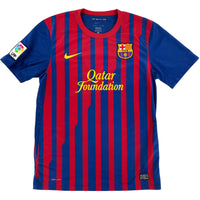 2011-12 Barcelona Thuis Shirt Messi - Oldschool Voetbalshirts
