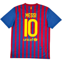 2011-12 Barcelona Thuis Shirt Messi - Oldschool Voetbalshirts